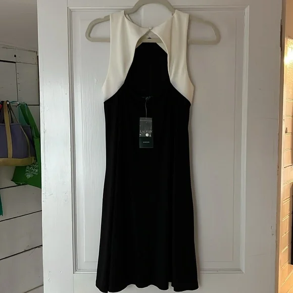 Lauren Ralph Lauren Black and white swing halter dress - Picture 6 of 6